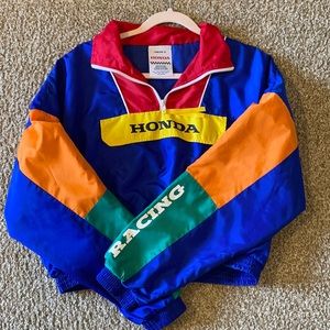 Forever 21 color block Honda windbreaker